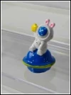 Ornament de resina de conill espacial